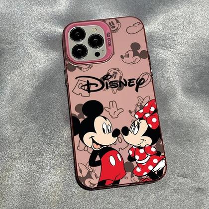 Imagem de Capa para iPhone 15/14/13/12/11 - Mickey e Minnie Mouse Colorida