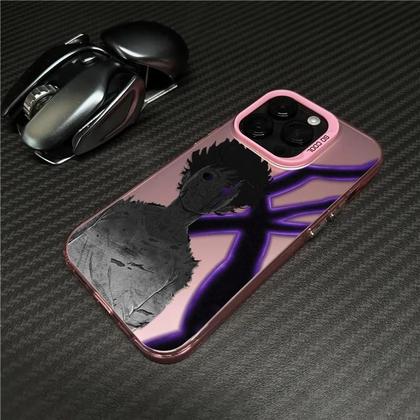 Imagem de Capa para iPhone 15/14/13/12/11 Pro Max/Xs - Design Colorido de Jujutsu Kaisen