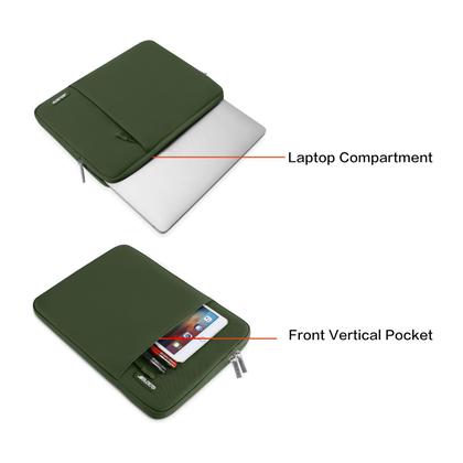 Imagem de Capa para laptop MOSISO de poliéster de 16 polegadas verde militar