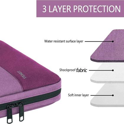 Imagem de Capa para laptop Ytonet, de 15,6 polegadas, resistente à água, roxa