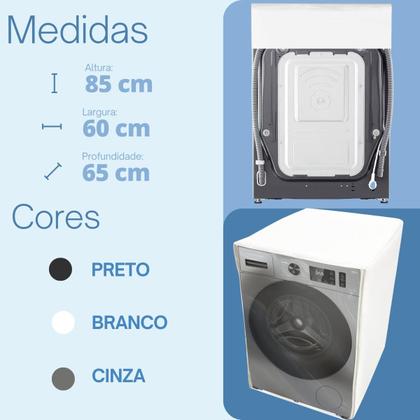 Imagem de Capa para lava e seca brastemp 11kg bno11as transparente