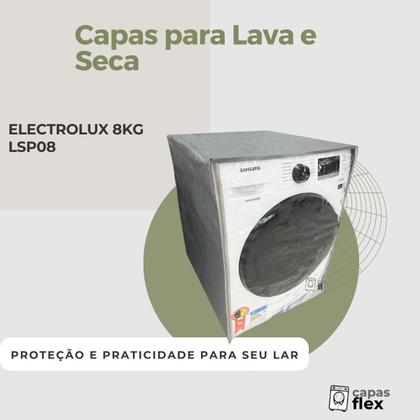 Imagem de Capa para lava e seca electrolux  8kg lsp08 transparente flex