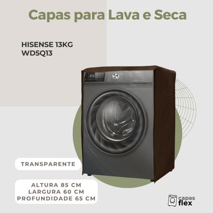 Imagem de Capa para lava e seca hisense 13kg wd5q13 transparente flex