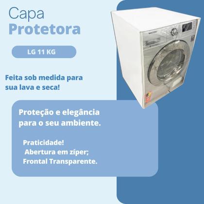 Imagem de Capa para lava e seca lg 11kg prime transparente