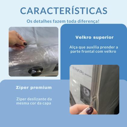 Imagem de Capa para lava e seca lg 11kg prime transparente