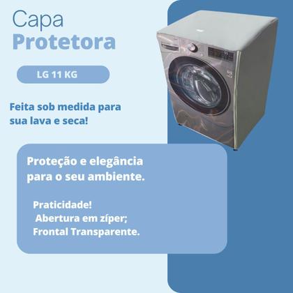 Imagem de Capa para lava e seca lg 11kg vc2 vc3 vc4 transparente