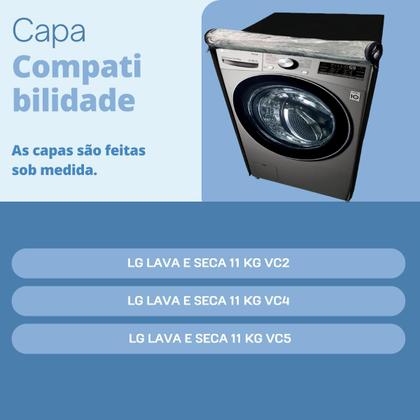 Imagem de Capa para lava e seca lg 11kg vc2 vc3 vc4 transparente