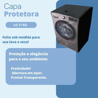 Imagem de Capa para lava e seca lg 11kg vc2 vc3 vc4 transparente