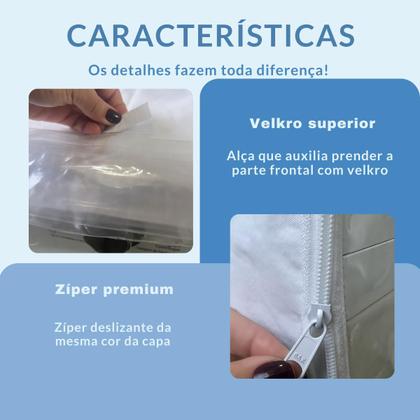 Imagem de Capa para lava e seca lg 12kg vc4 vc5 transparente