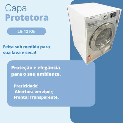 Imagem de Capa para lava e seca lg 12kg wd125rd transparente