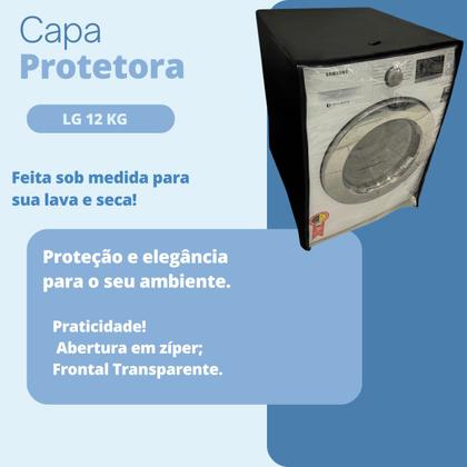 Imagem de Capa para lava e seca lg 12kg wd125rd transparente
