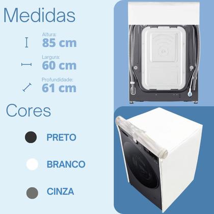 Imagem de Capa para lava e seca lg 14kg vc2 vc4 transparente