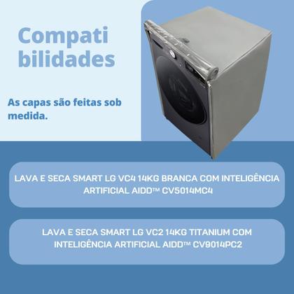 Imagem de Capa para lava e seca lg 14kg vc2 vc4 transparente