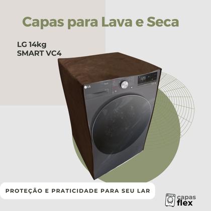 Imagem de Capa para lava e seca lg 14kg vc2 vc4 transparente flex