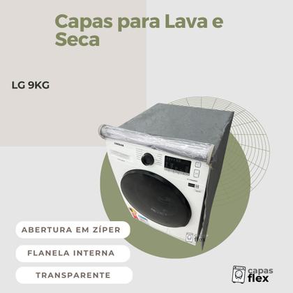 Imagem de Capa para lava e seca lg 9kg transparente flex