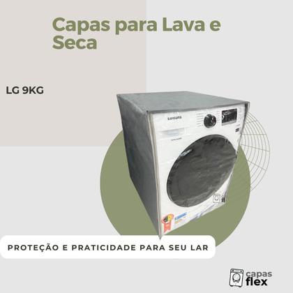 Imagem de Capa para lava e seca lg 9kg transparente flex
