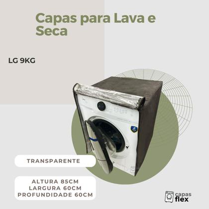 Imagem de Capa para lava e seca lg 9kg transparente flex