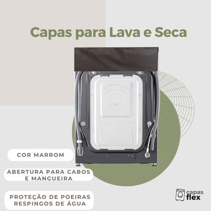 Imagem de Capa para lava e seca lg 9kg transparente flex