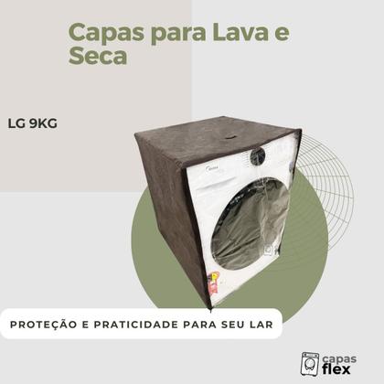 Imagem de Capa para lava e seca lg 9kg transparente flex