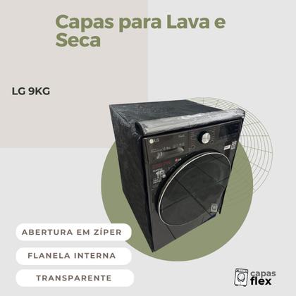 Imagem de Capa para lava e seca lg 9kg transparente flex