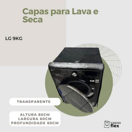 Imagem de Capa para lava e seca lg 9kg transparente flex