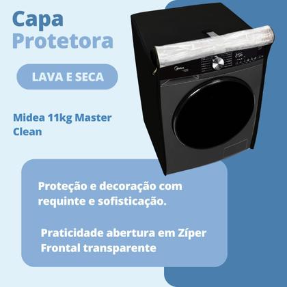 Imagem de Capa para lava e seca midea 11kg master clean transparente