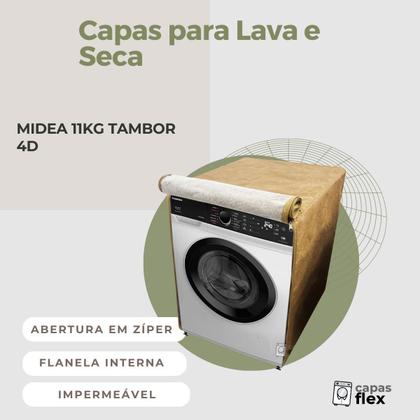 Imagem de Capa para lava e seca midea 11kg tambor 4d impermeável flex