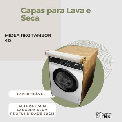 Imagem de Capa para lava e seca midea 11kg tambor 4d impermeável flex