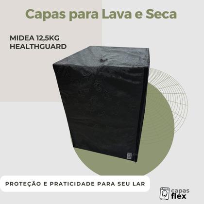 Imagem de Capa para lava e seca midea 12,5kg healthguard impermeável flex