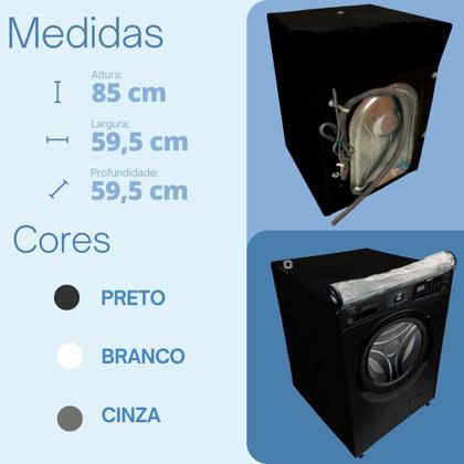 Imagem de Capa para lava e seca midea 12,5kg wi-fi transparente