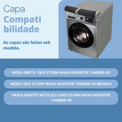 Imagem de Capa para lava e seca midea 12kg tambor 4d impermeável