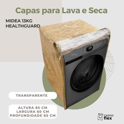 Imagem de Capa para lava e seca midea 13kg healthguard transparente flex