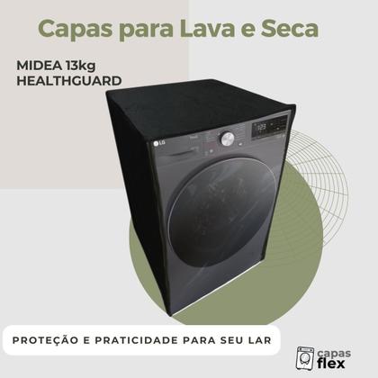 Imagem de Capa para lava e seca midea 13kg healthguard transparente flex