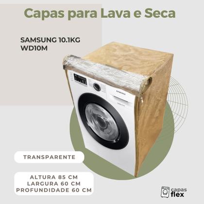 Imagem de Capa para lava e seca samsung 10.1kg wd10m transparente flex