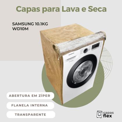 Imagem de Capa para lava e seca samsung 10.1kg wd10m transparente flex