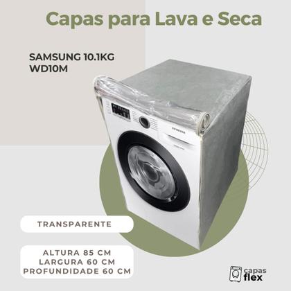 Imagem de Capa para lava e seca samsung 10.1kg wd10m transparente flex