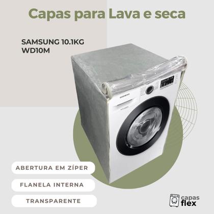 Imagem de Capa para lava e seca samsung 10.1kg wd10m transparente flex