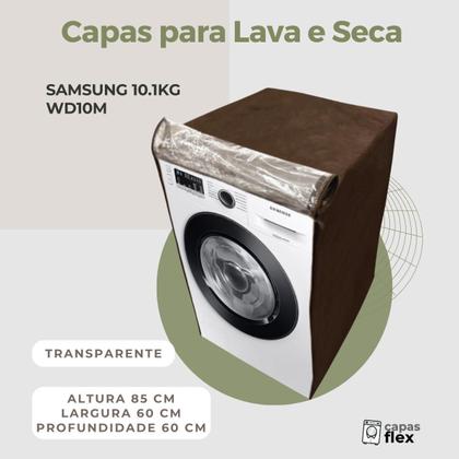Imagem de Capa para lava e seca samsung 10.1kg wd10m transparente flex