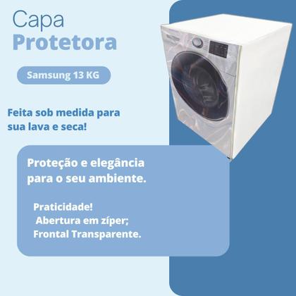 Imagem de Capa para lava e seca samsung 13kg wd136uvh transparente