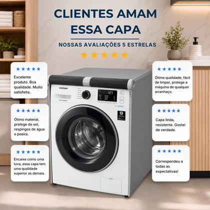 Imagem de Capa para lava e seca samsung 13kg wd13t impermeável