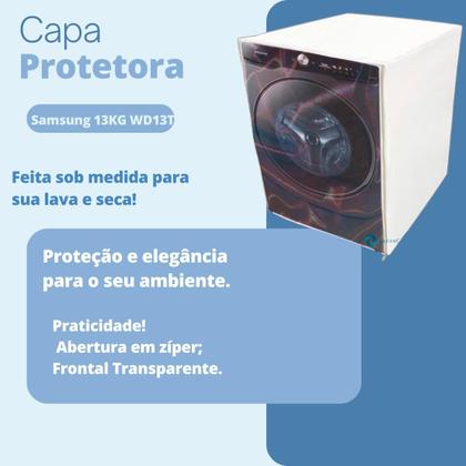 Imagem de Capa para lava e seca samsung 13kg wd13t transparente