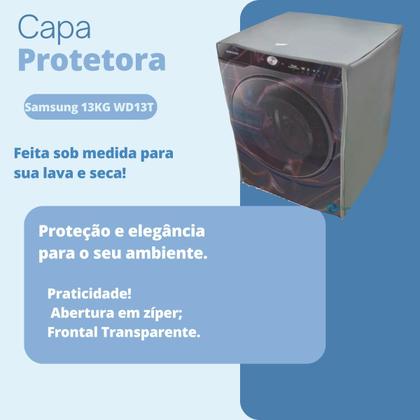 Imagem de Capa para lava e seca samsung 13kg wd13t transparente