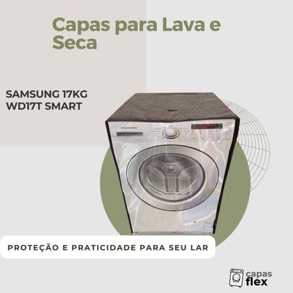 Imagem de Capa para lava e seca samsung 17kg wd17t smart transparente flex