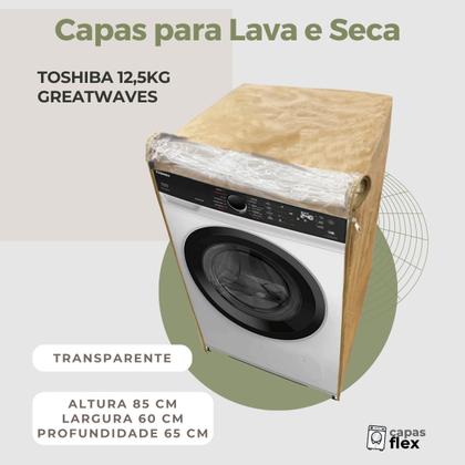 Imagem de Capa para lava e seca toshiba 11kg greatwaves transparente flex