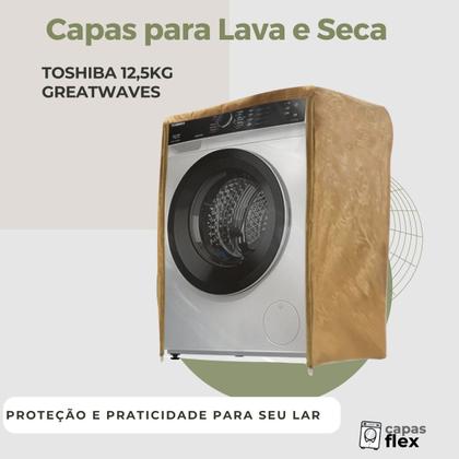 Imagem de Capa para lava e seca toshiba 11kg greatwaves transparente flex