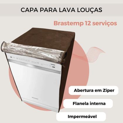 Imagem de Capa para lava louças brastemp 12  serviços transparente flex