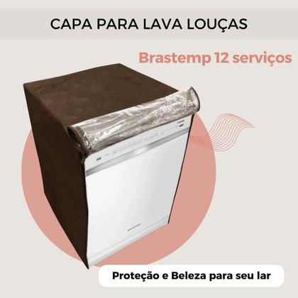 Imagem de Capa para lava louças brastemp 12  serviços transparente flex