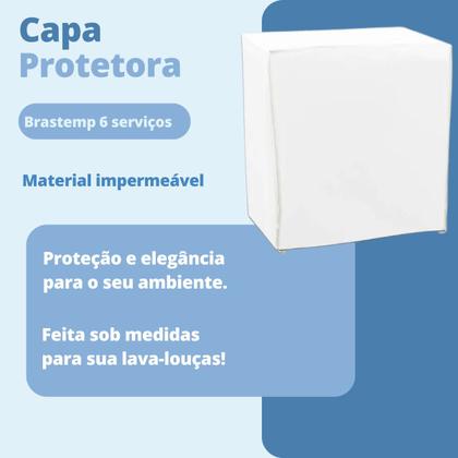 Imagem de Capa para lava louças brastemp 6 e 8 serviços impermeável