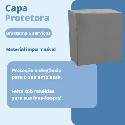 Imagem de Capa para lava louças brastemp 6 e 8 serviços impermeável