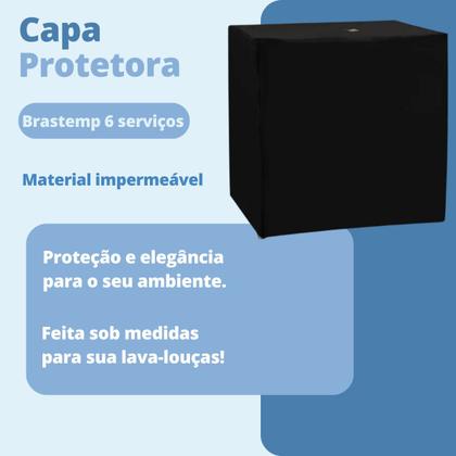 Imagem de Capa para lava louças brastemp 6 e 8 serviços impermeável